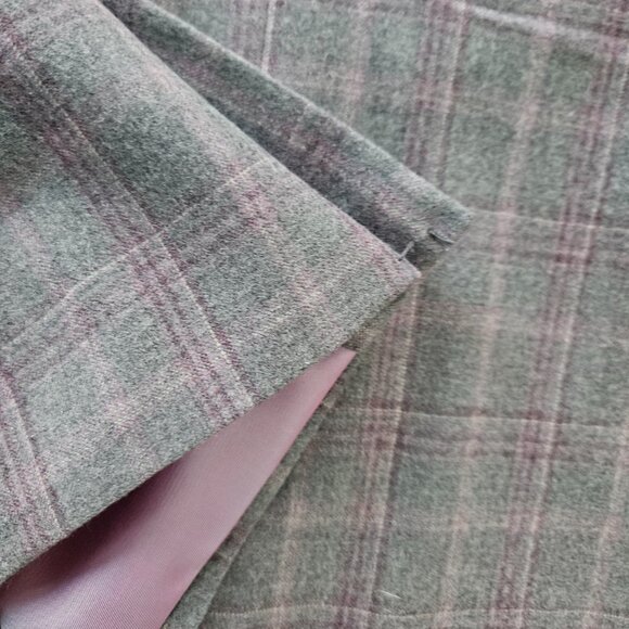 NWT Daniel Hechter Lightweight Gray/Purple Plaid Wool Sport Coat - Men's 44R - Picture 8 of 16